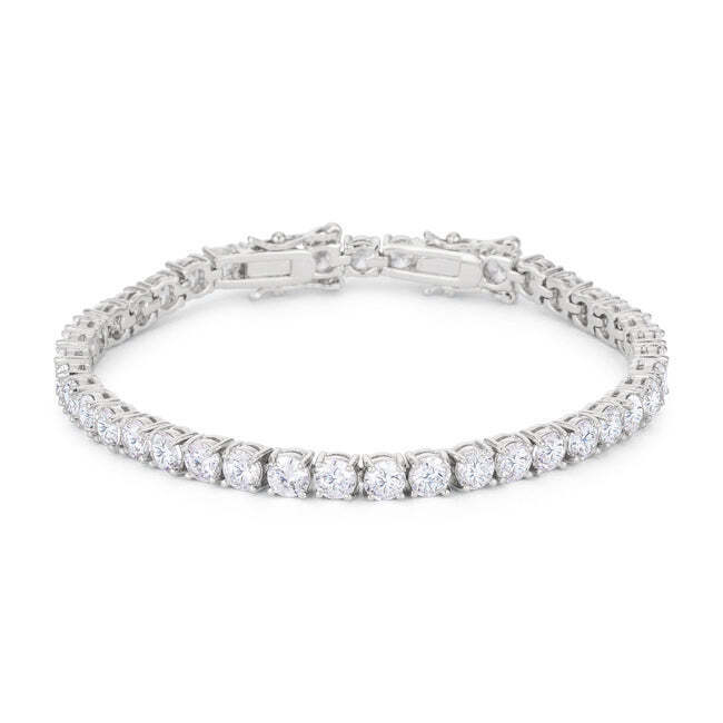 Clear Cubic Zirconia Tennis Bracelet 72$